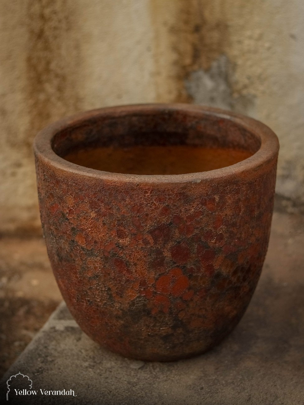 Concrete Planter - Earthy Patina Finish