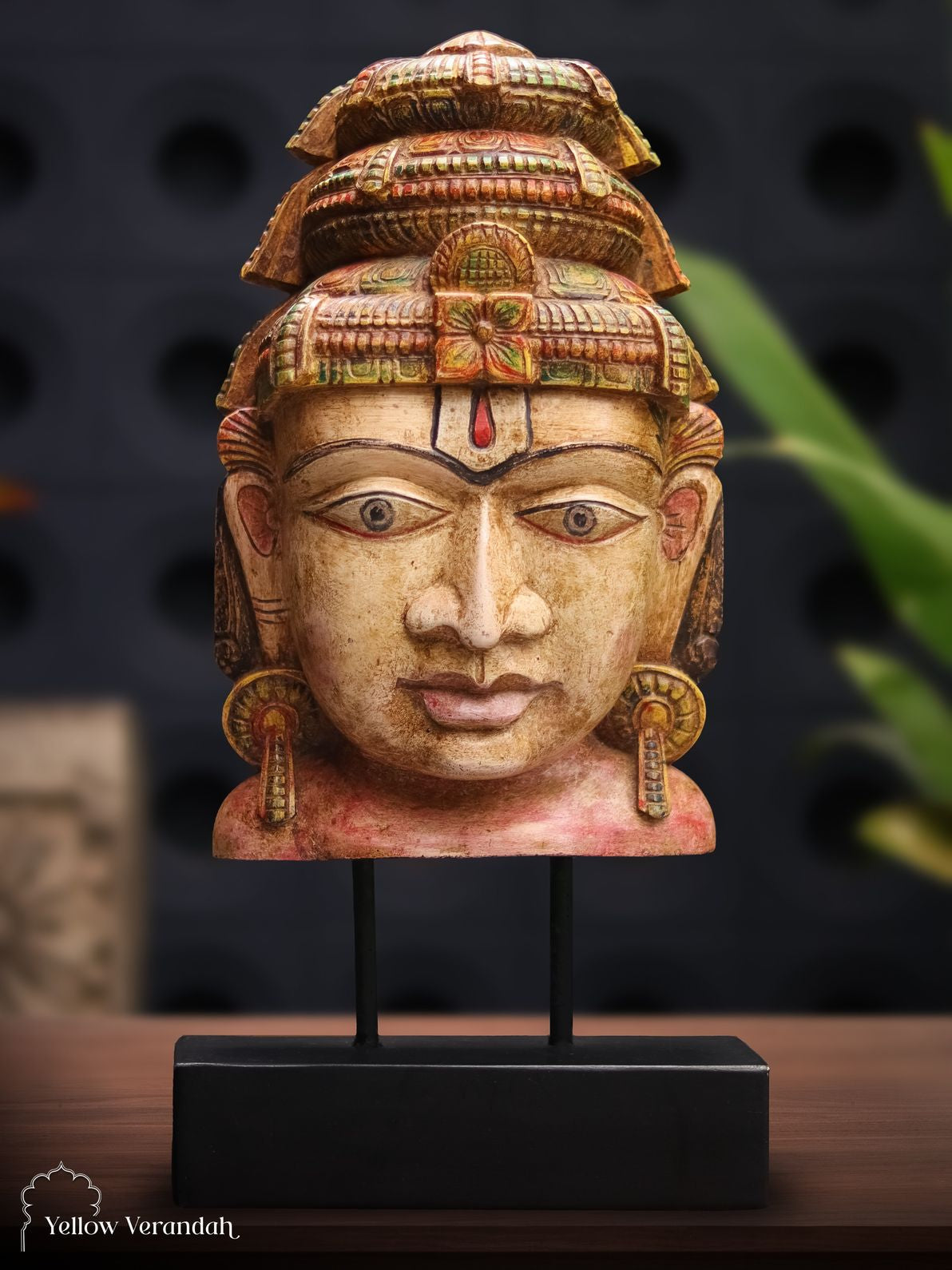 Vishnu Face On Stand