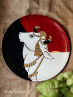 Pichwai Handpainted Wall Plate - 10"