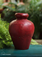 Iron Flower Vase - Red