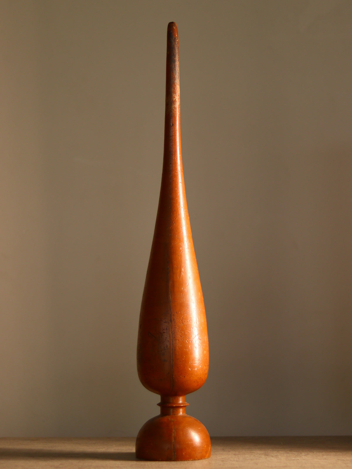 Tall Wooden Decorative Sculpture