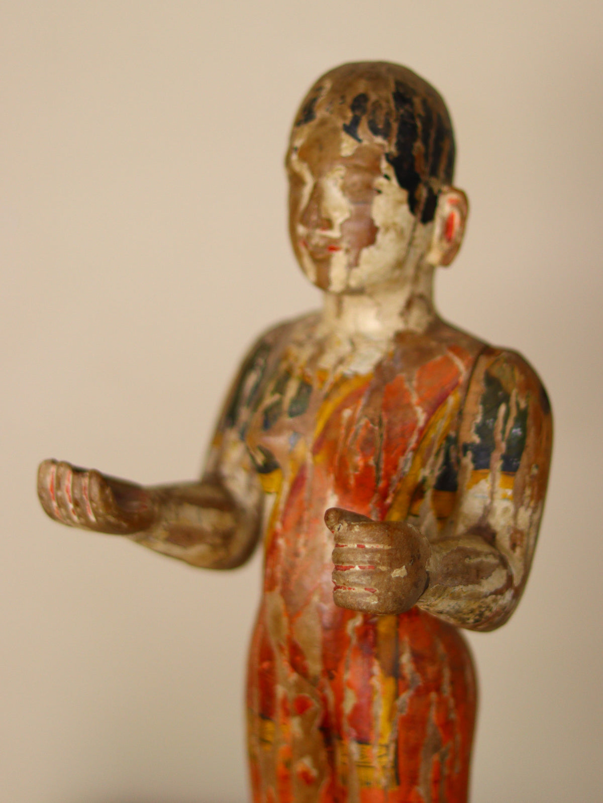 Antique Wooden Folk Figure