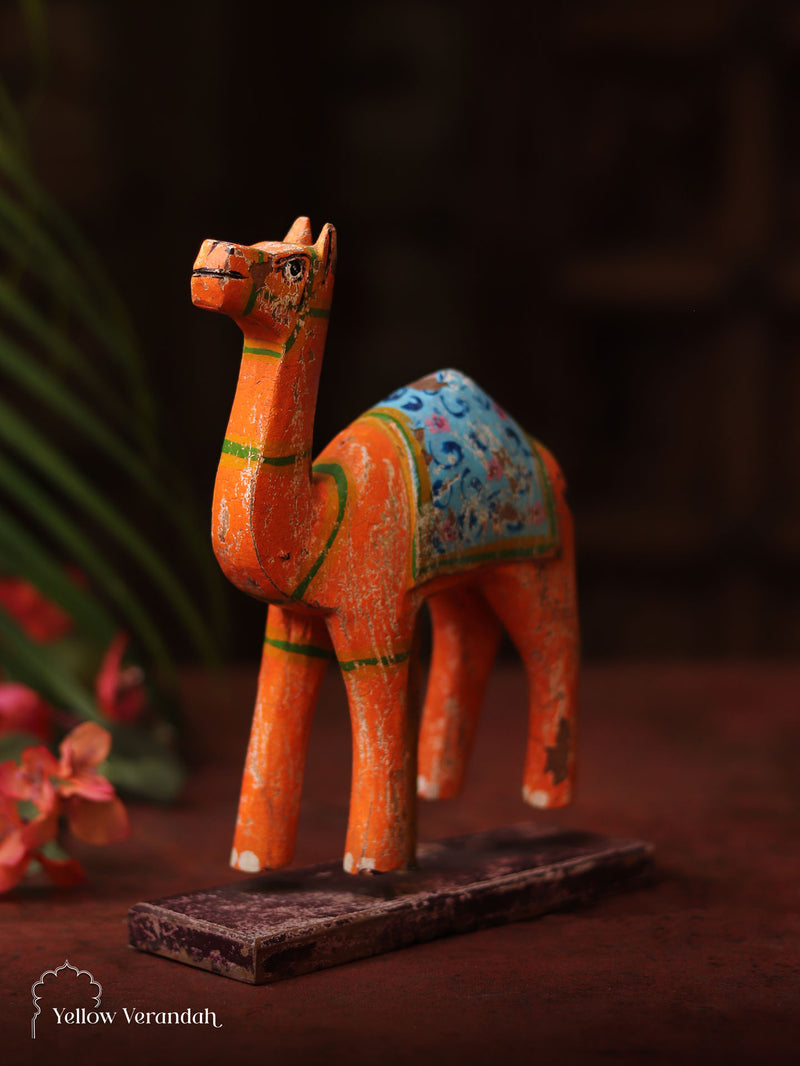 Wooden Camel On Stand