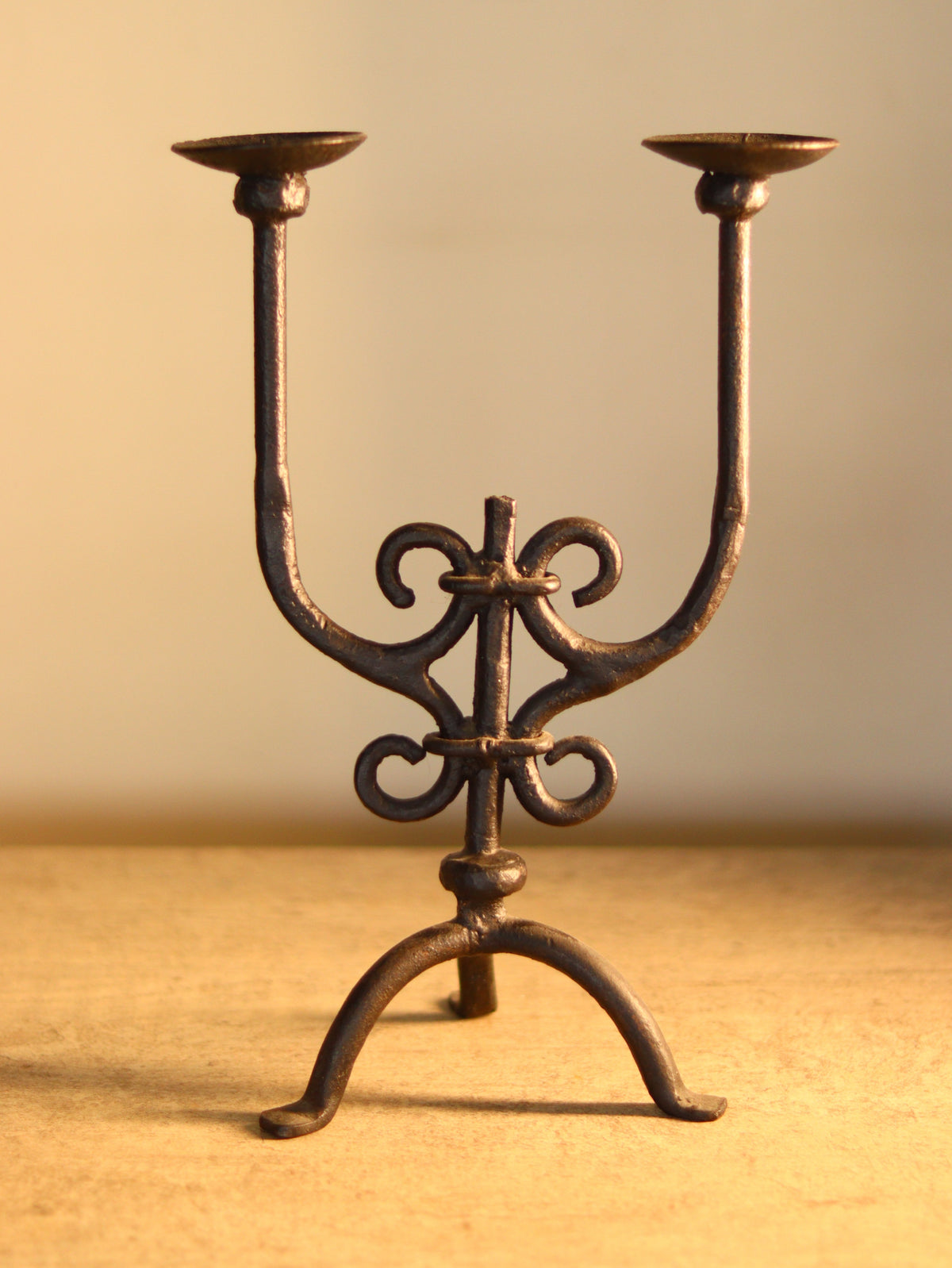 Wrought Iron Candle Stand