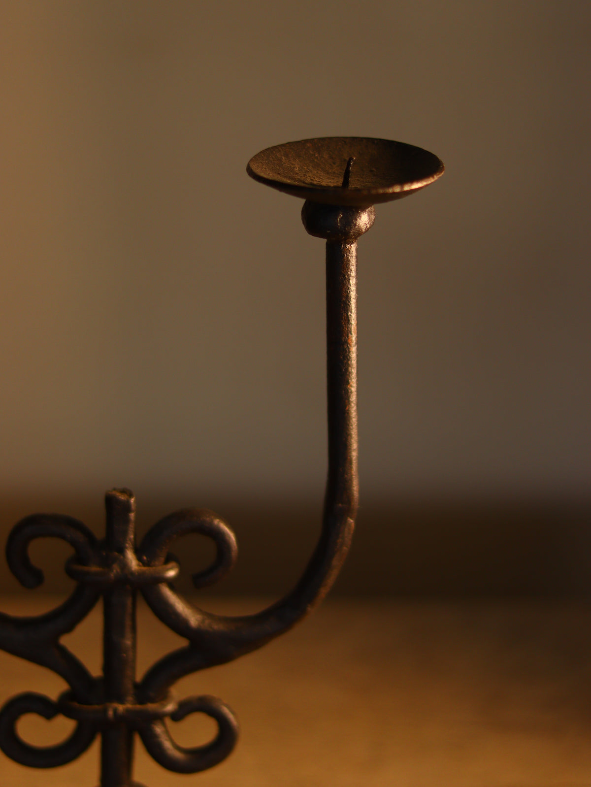 Wrought Iron Candle Stand