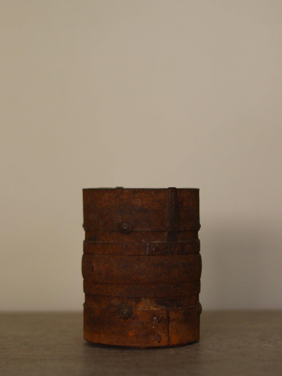 Vintage Iron Storage Pot