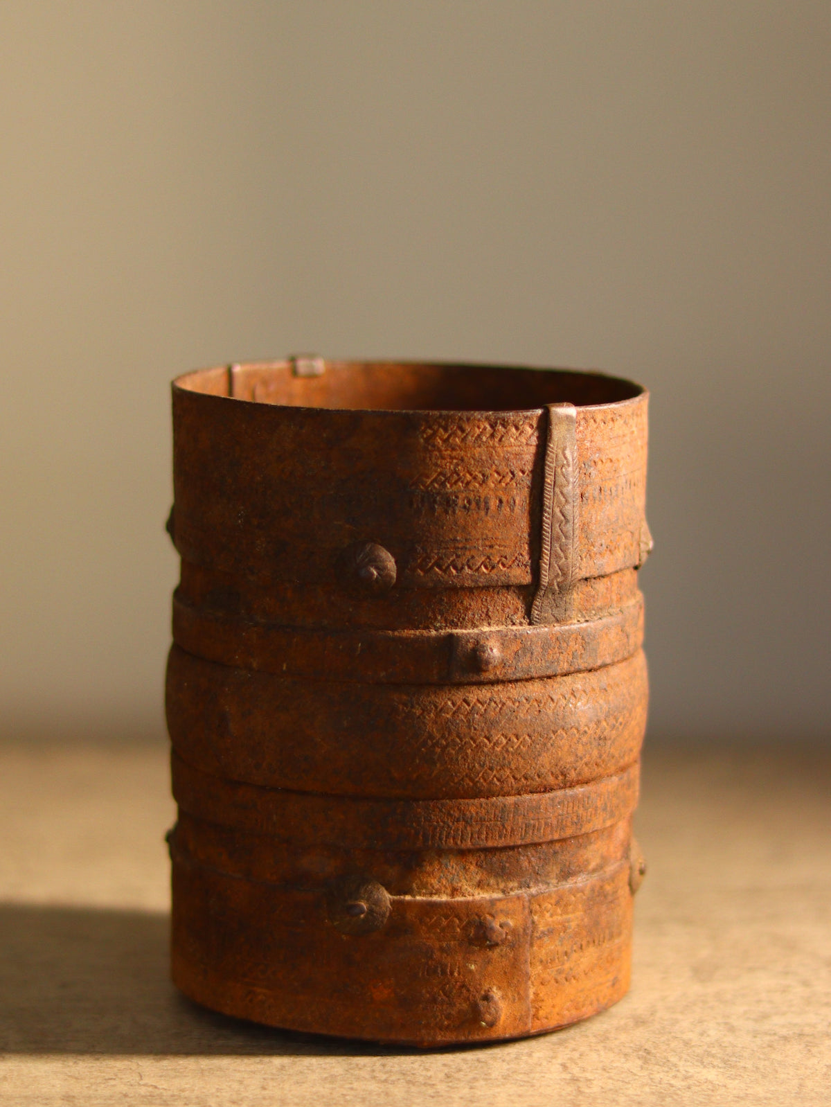 Vintage Iron Storage Pot