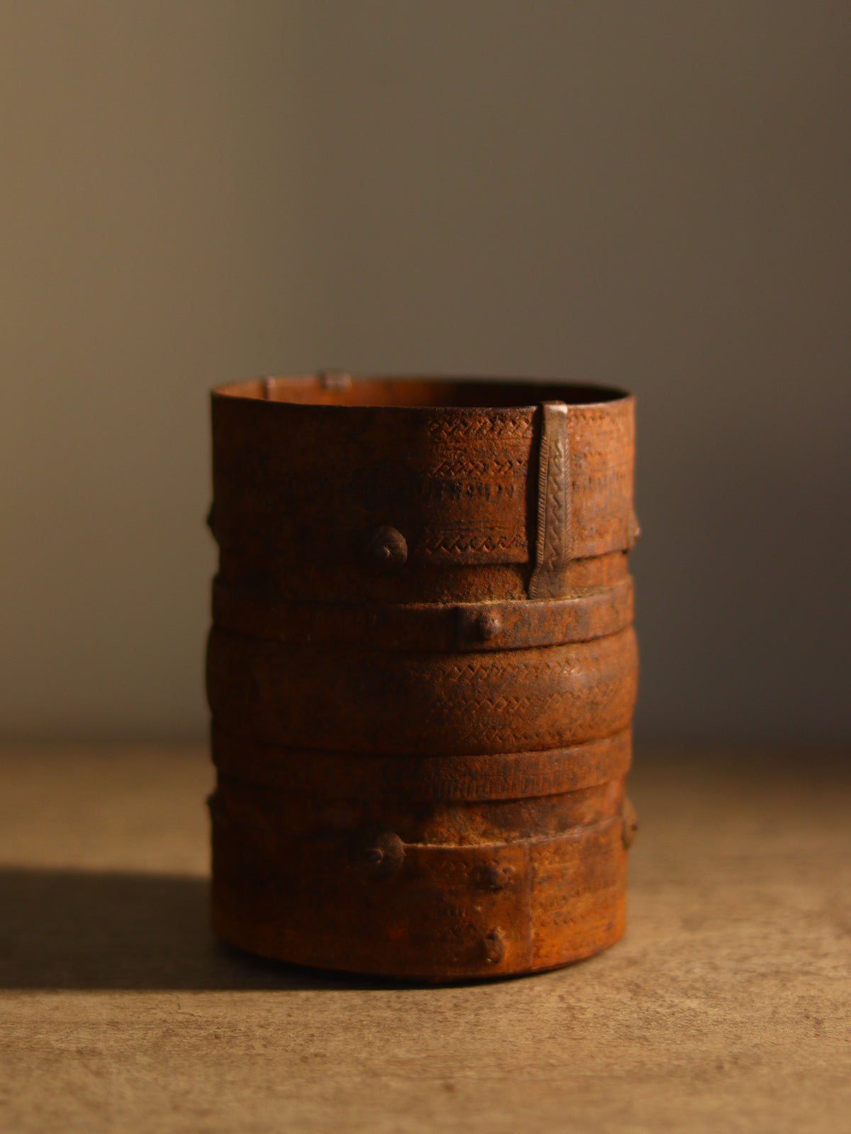 Vintage Iron Storage Pot