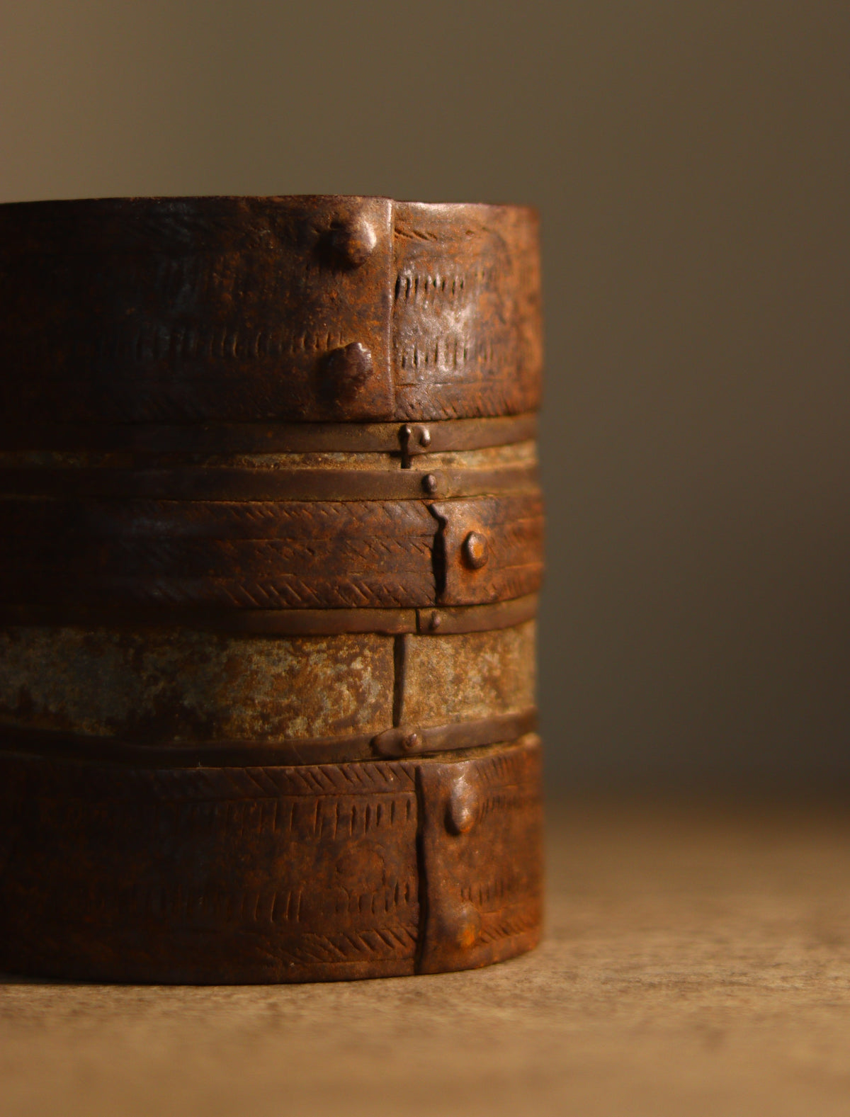 Vintage Iron Storage Pot