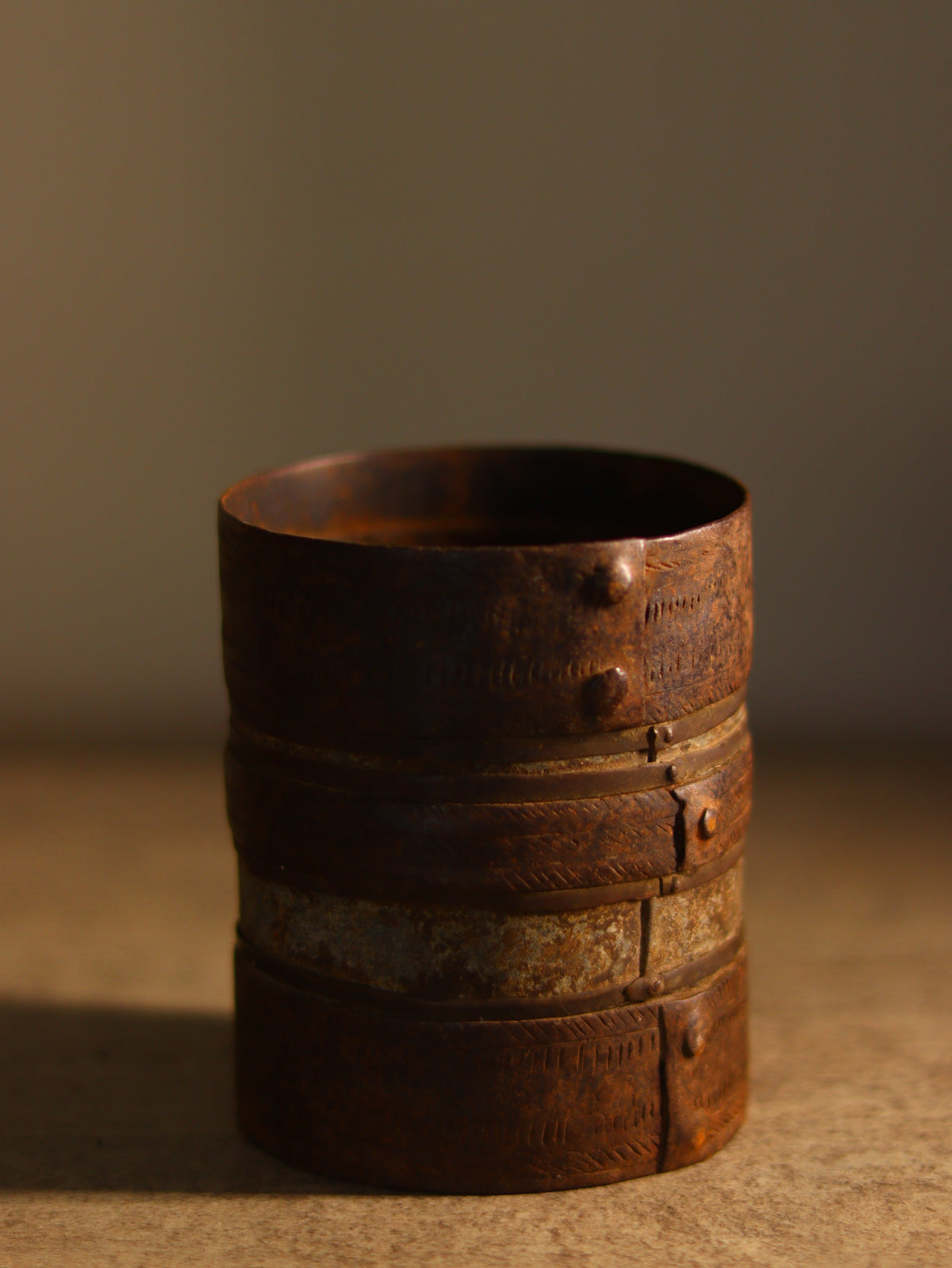Vintage Iron Storage Pot