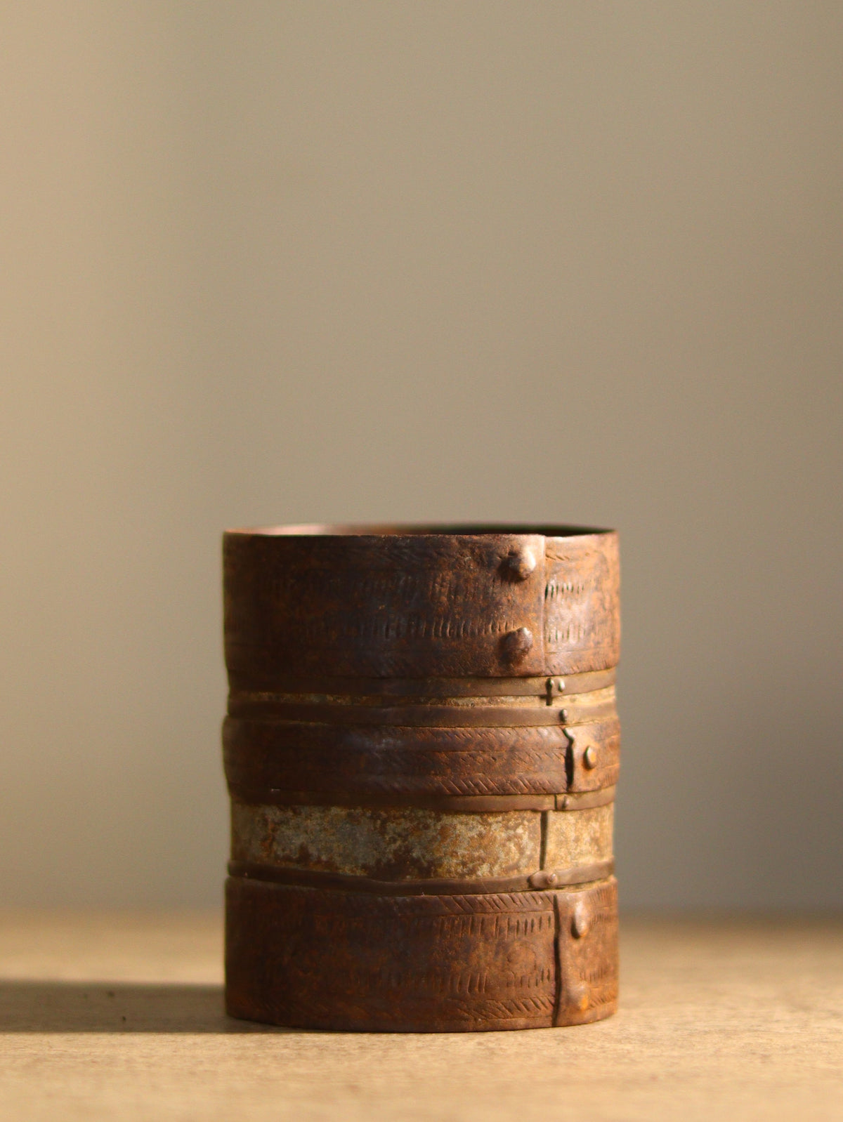 Vintage Iron Storage Pot