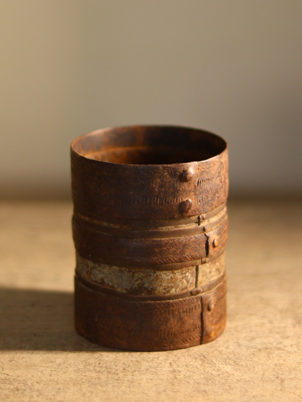 Vintage Iron Storage Pot