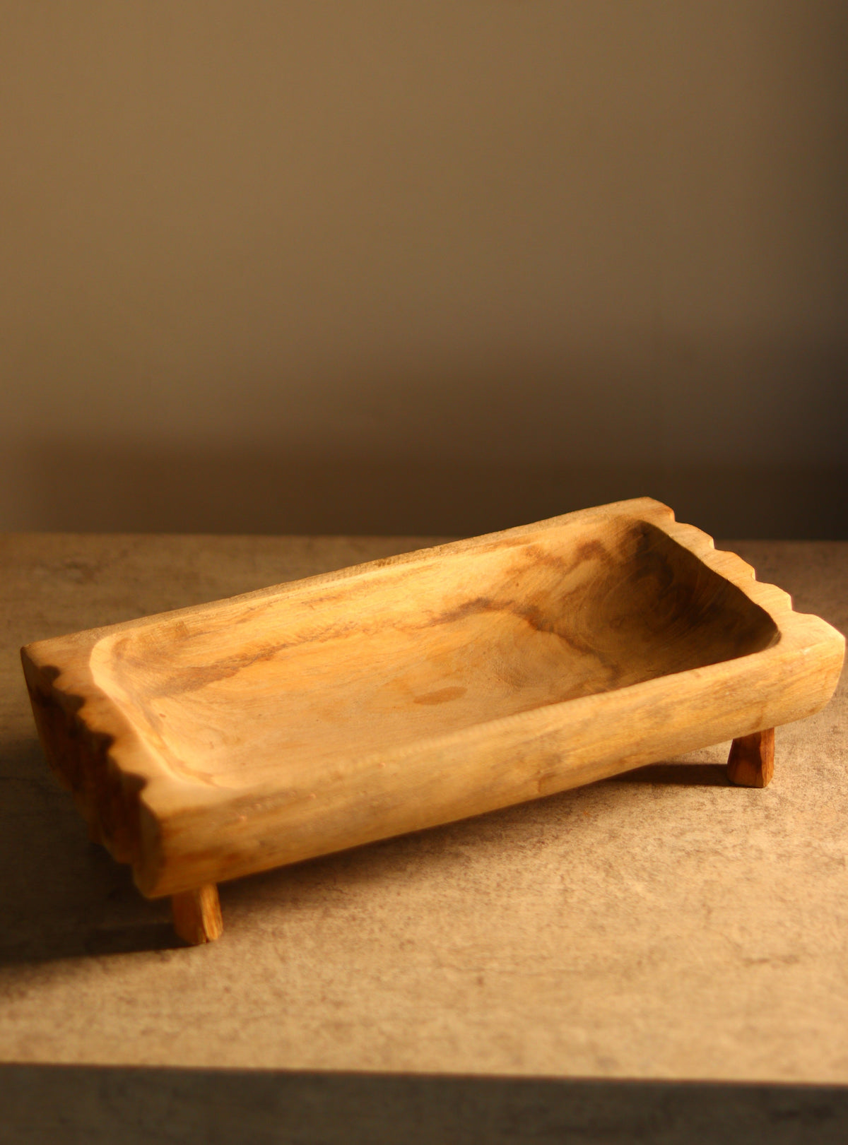 Natural Wooden Serving Tray