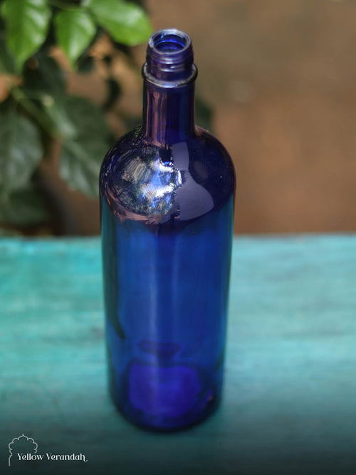 Vintage Glass Bottle - BLUE
