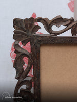 Victorian Wooden Carving Mirror