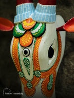 Wooden Handpainted Cow Face - 16"