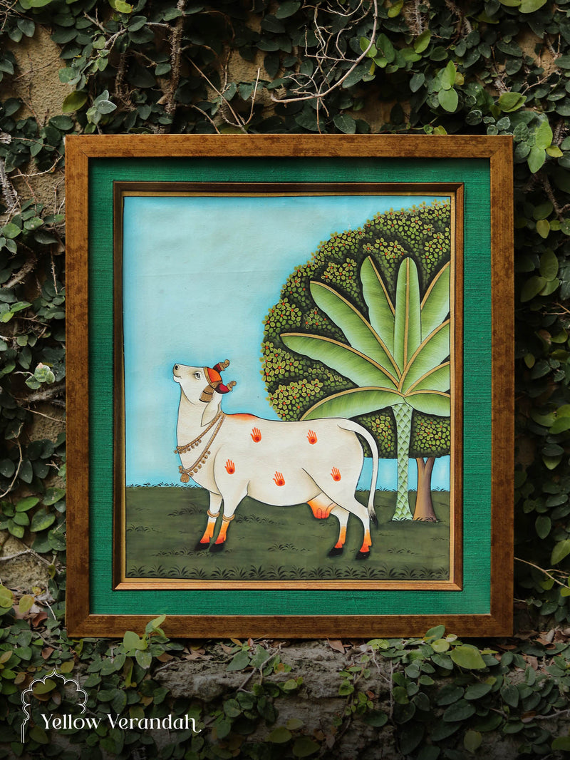 असली पिचवाई पेंटिंग - गाय