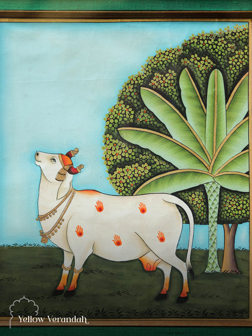 असली पिचवाई पेंटिंग - गाय