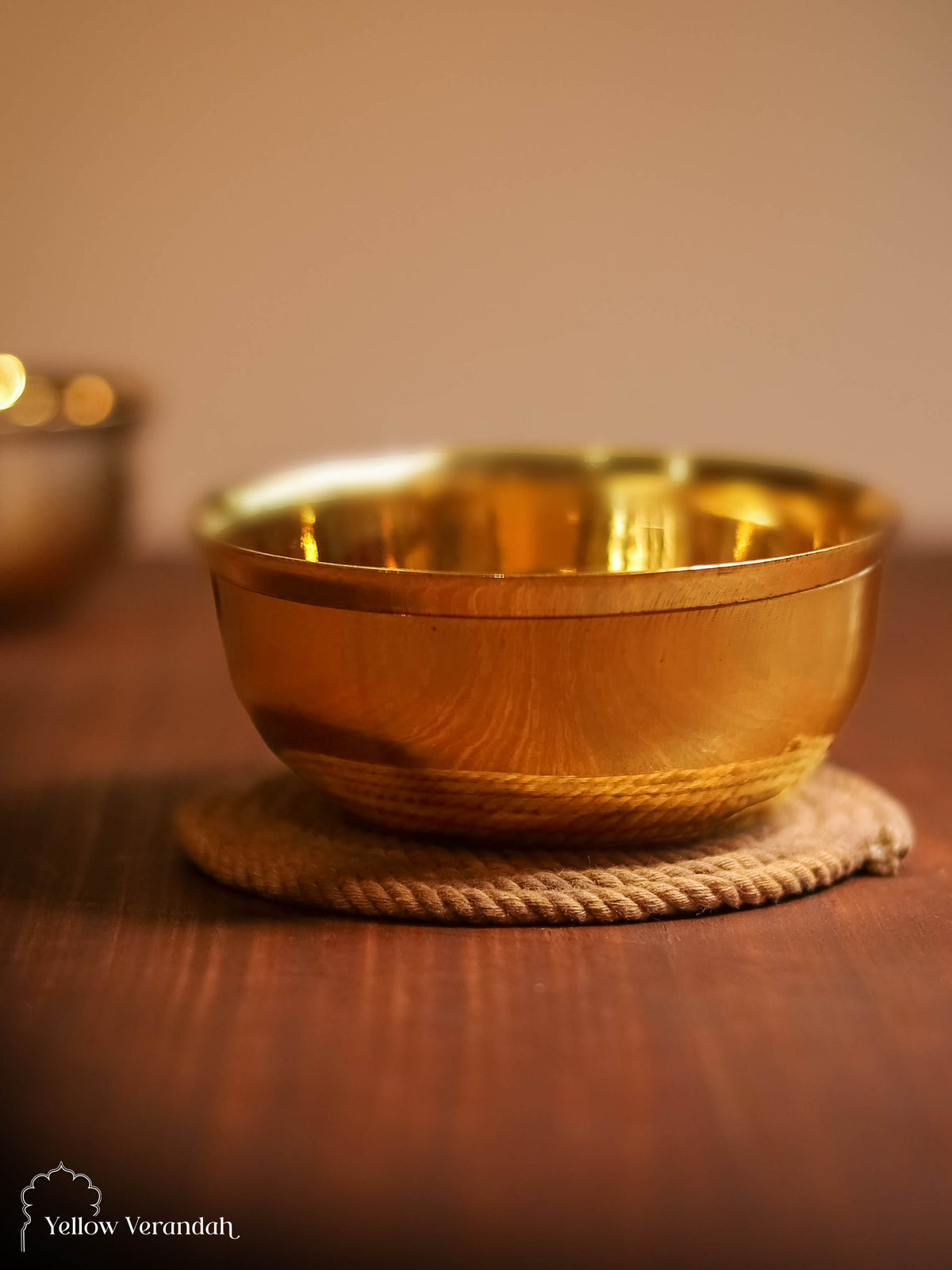 Pure Brass Serving Bowl - 4" Dia