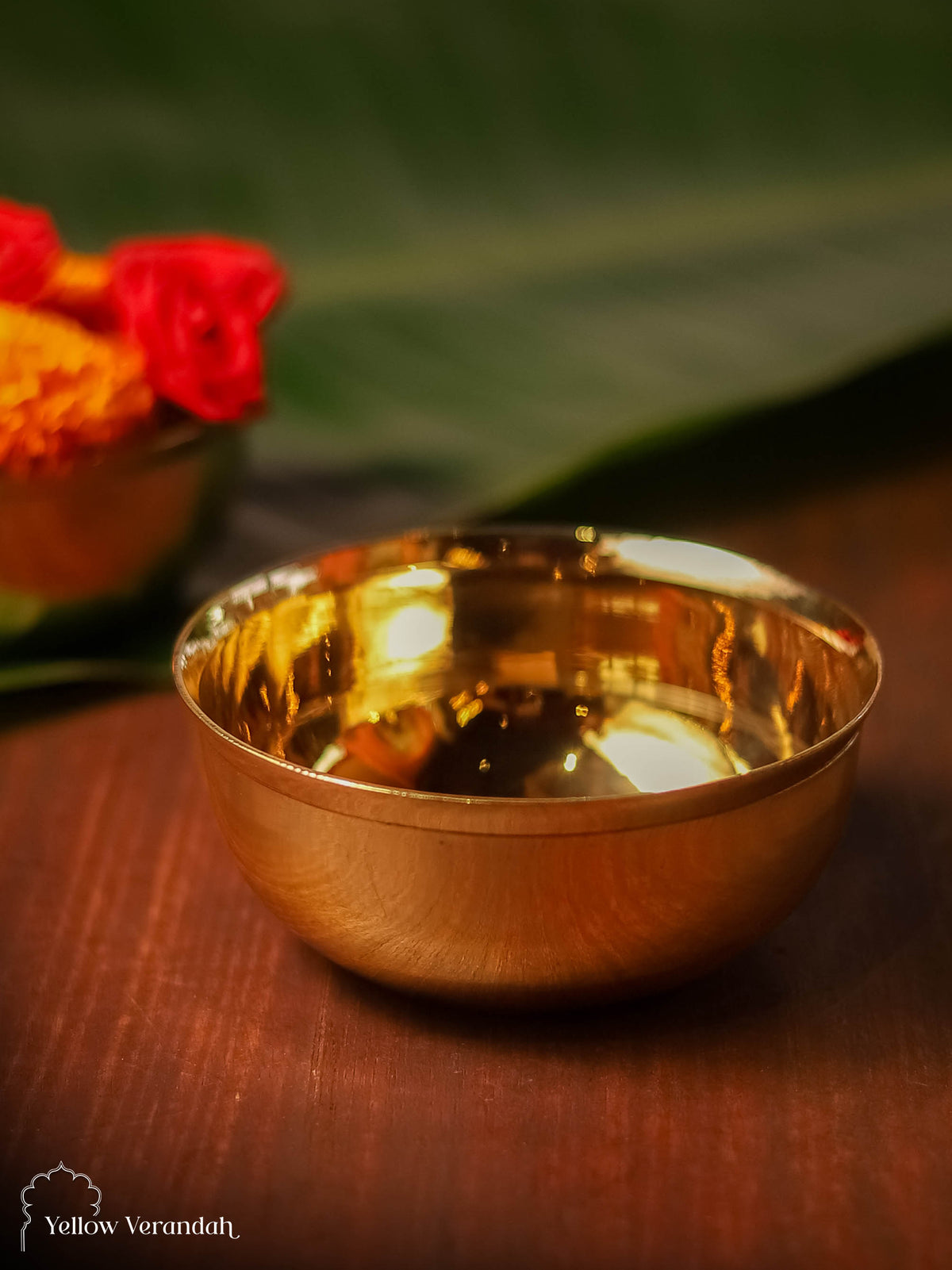 Pure Brass Serving Bowl - 4" Dia