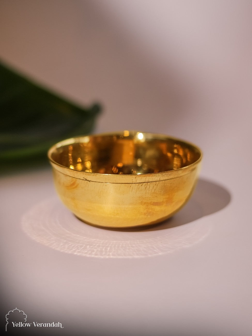 Pure Brass Serving Bowl - 6" Dia