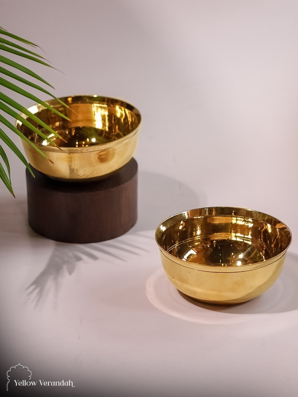 Pure Brass Serving Bowl - 6" Dia