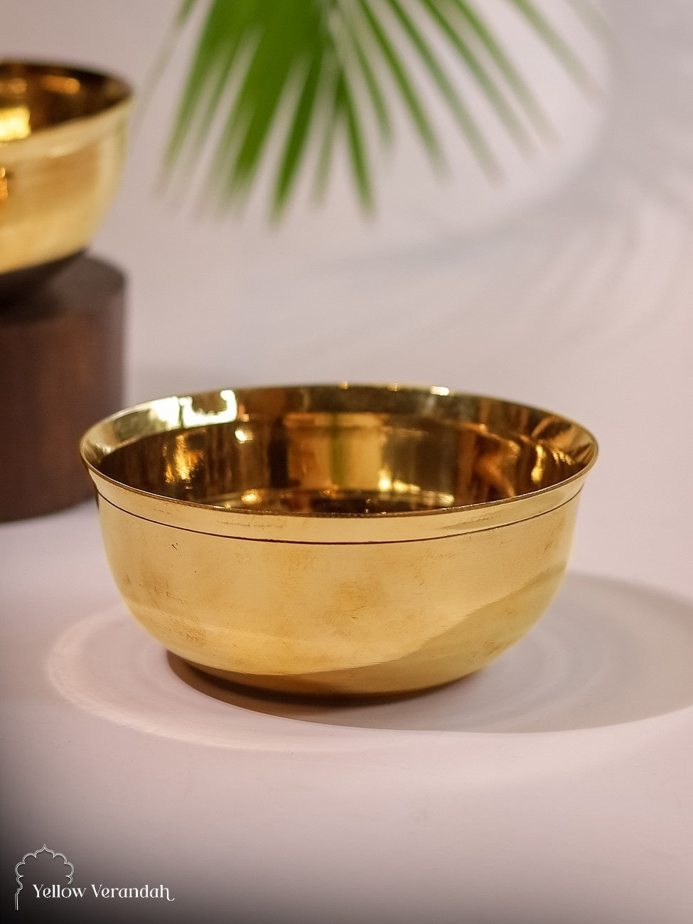 Pure Brass Serving Bowl - 6" Dia