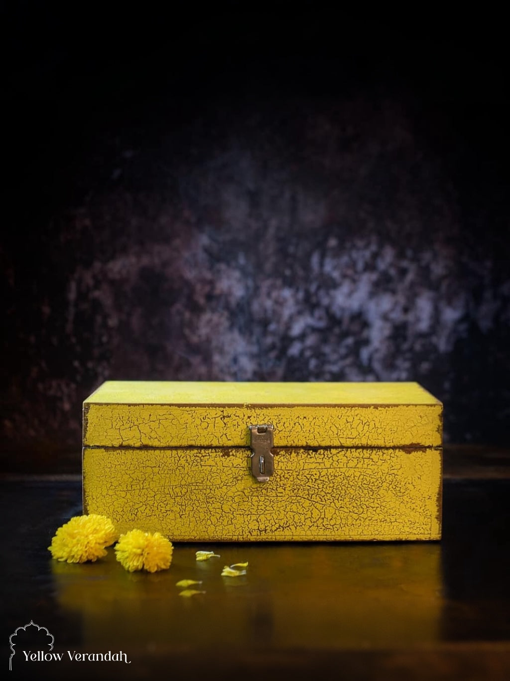 Wooden Distressed Keepsake Box