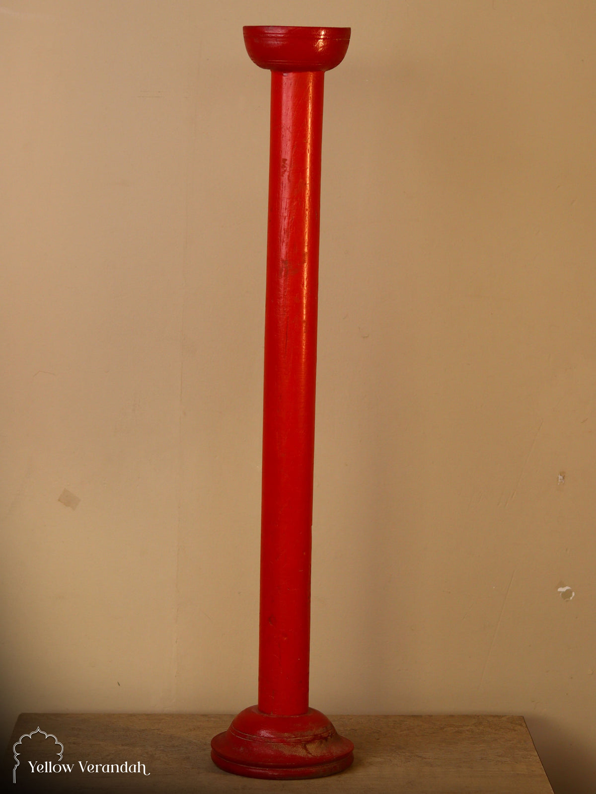 Antique Wooden Candle Stand