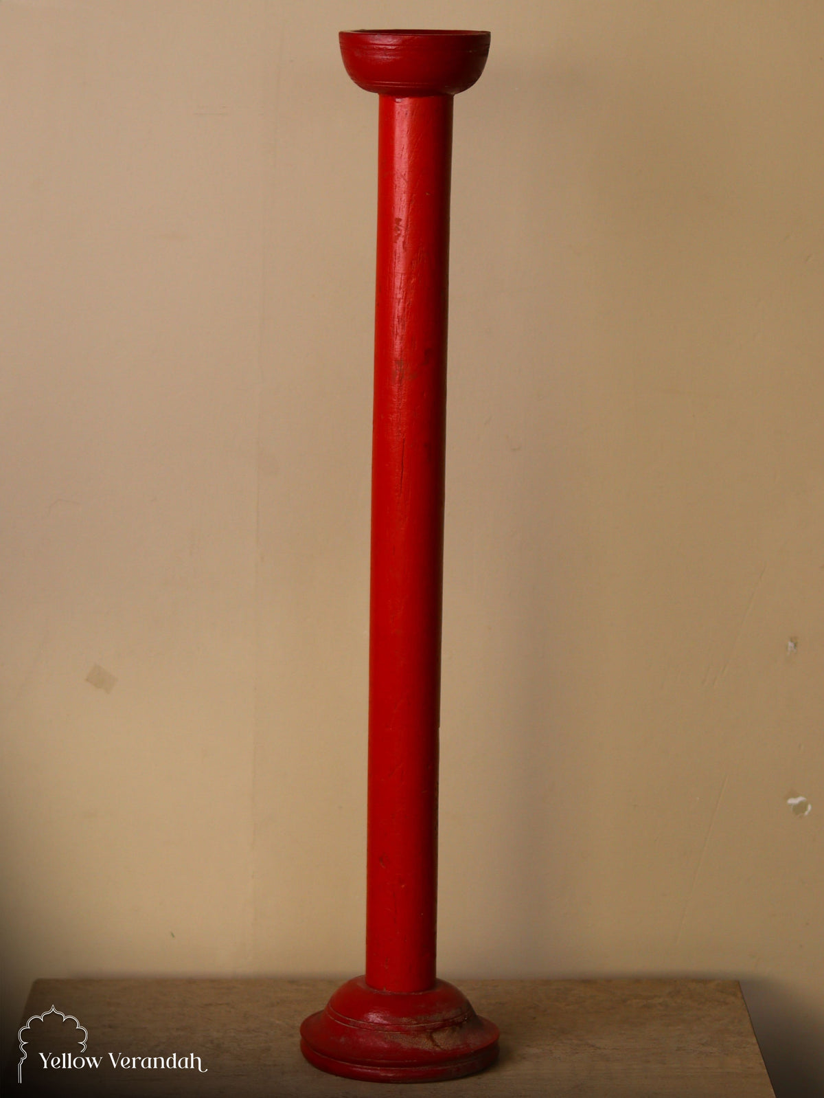 Antique Wooden Candle Stand