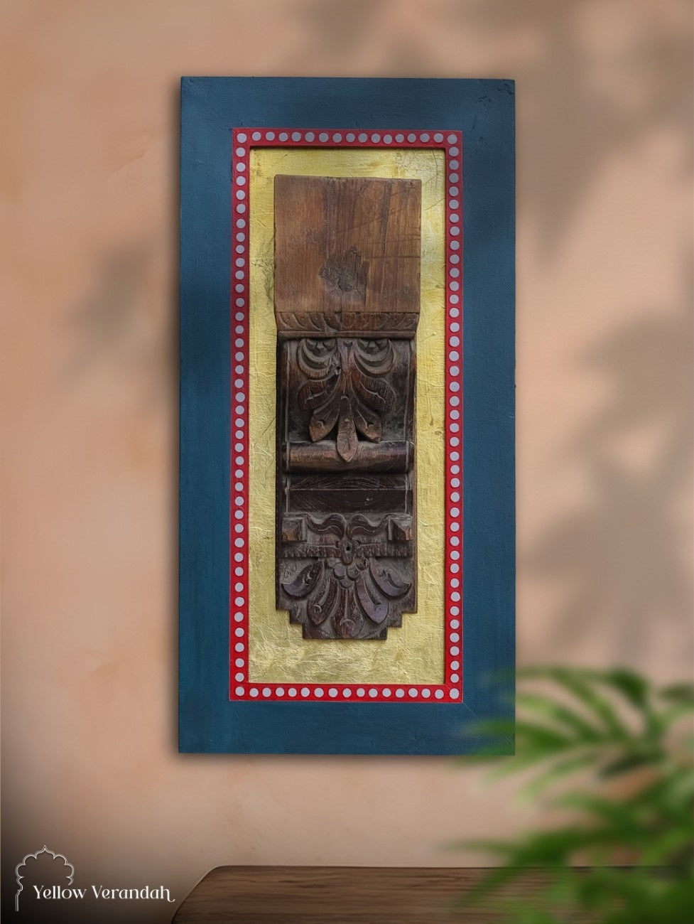 Antique Wooden Carving Wall Art
