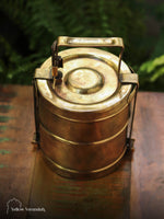 Vintage Brassware - 2 Tier Lunch Box