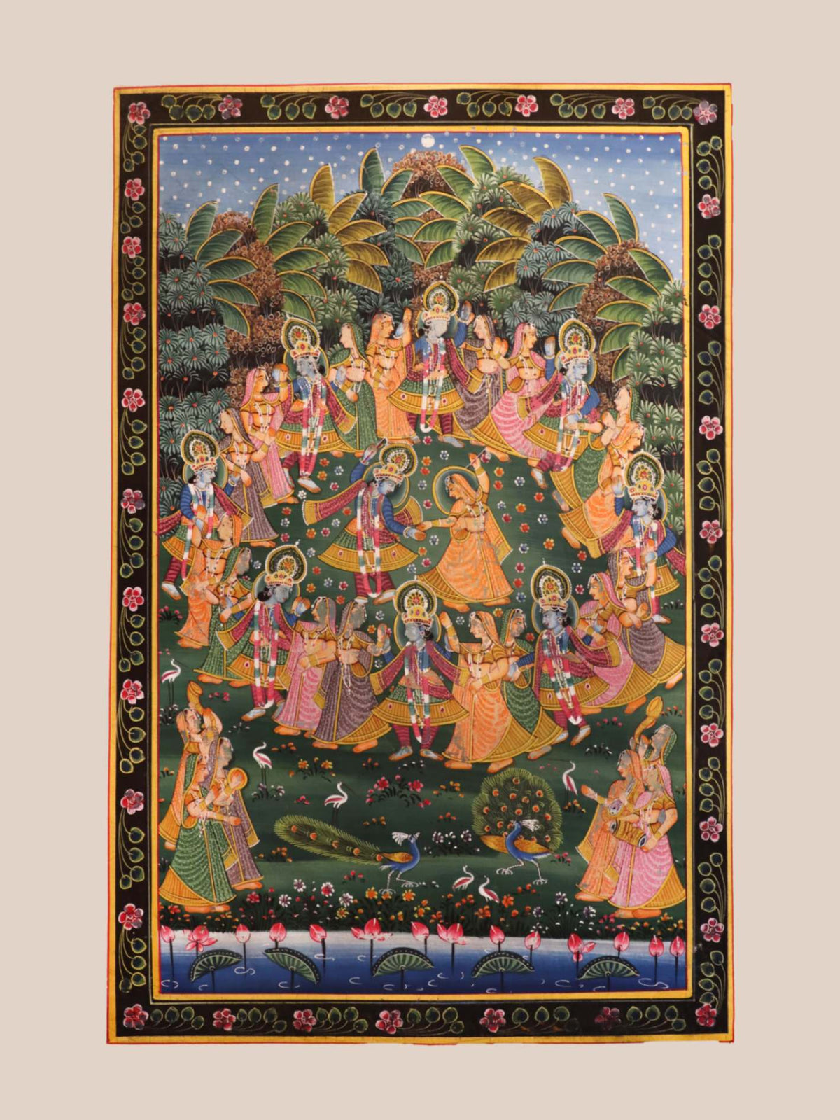 Kalighat Painting of Krishna 