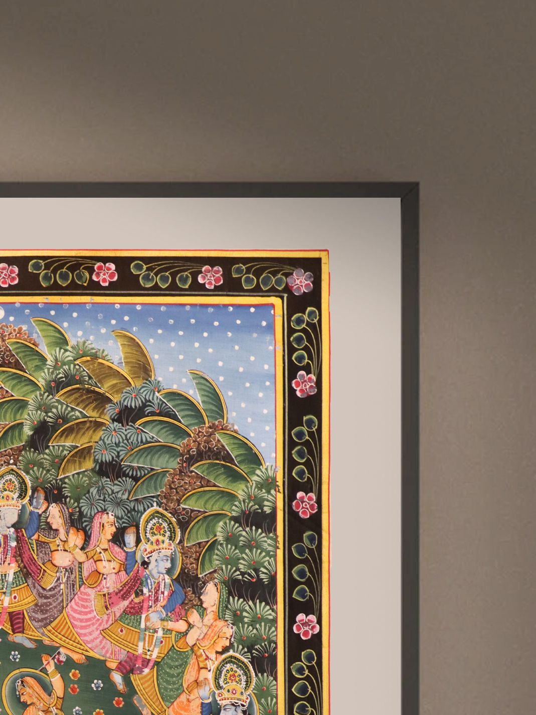 Krishna Painting with Radha 