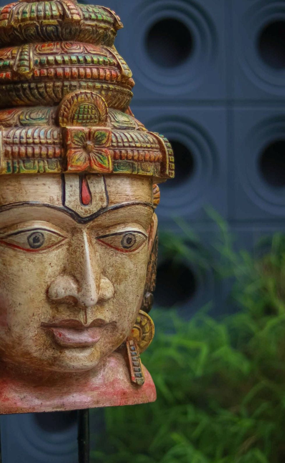 Vishnu Face On Stand