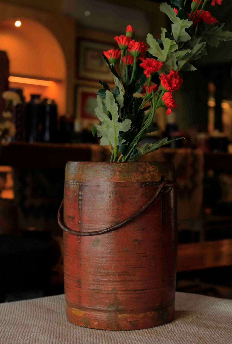 Antique Wooden Pot