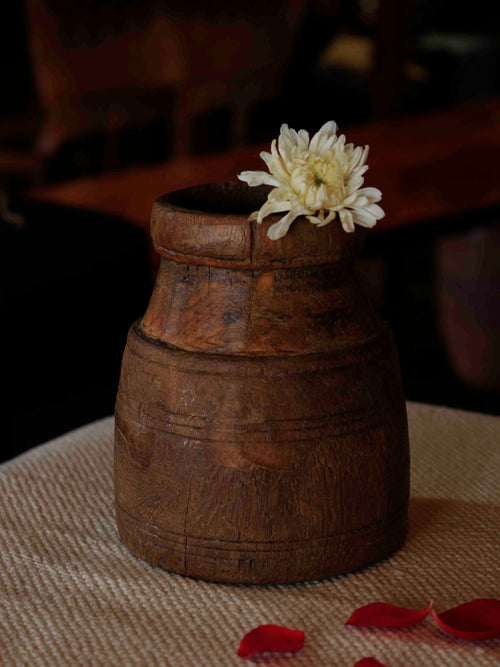 Antique Wooden Pot