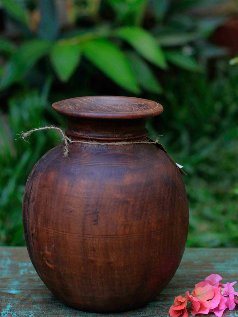 Antique Wooden Pot