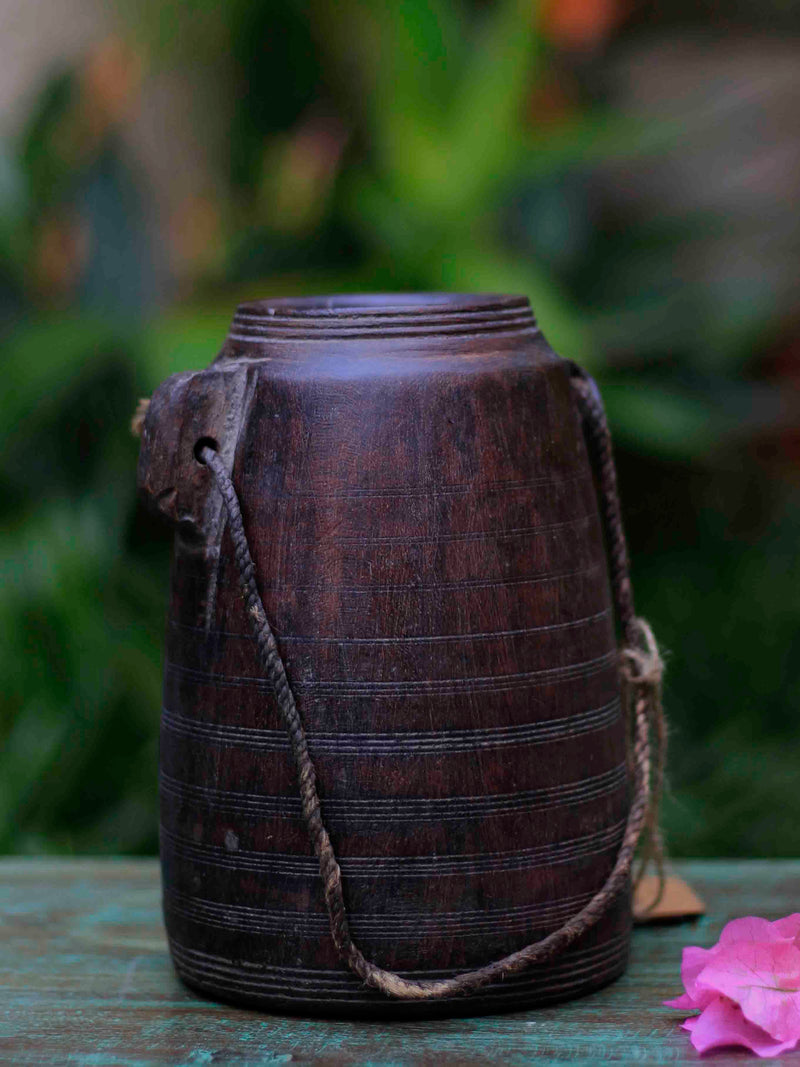 Antique Wooden Pot