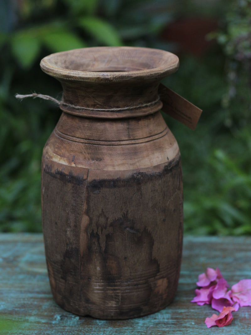 Antique Wooden Pot