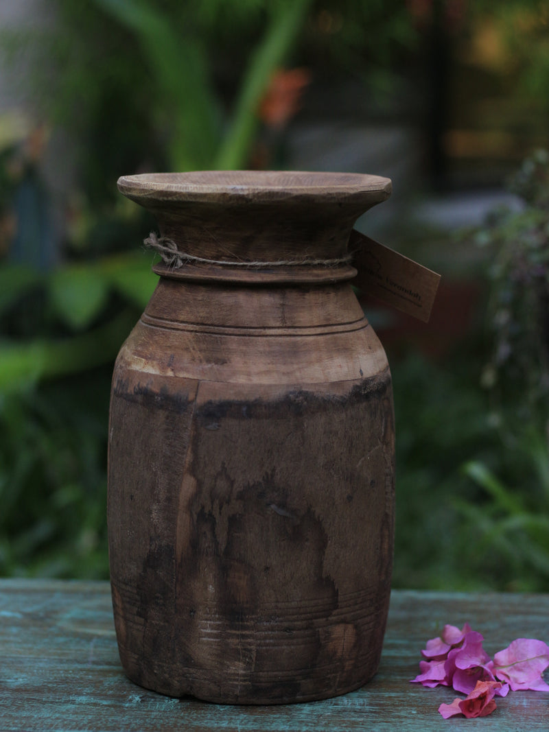 Antique Wooden Pot