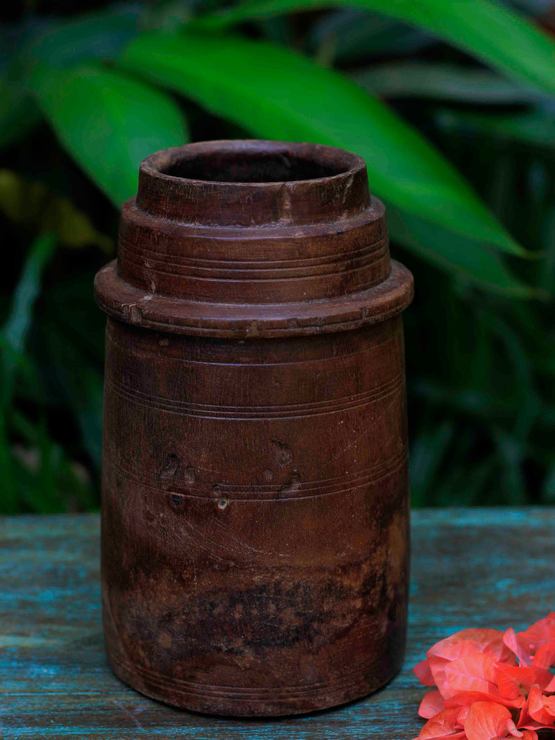 Antique Wooden Pot