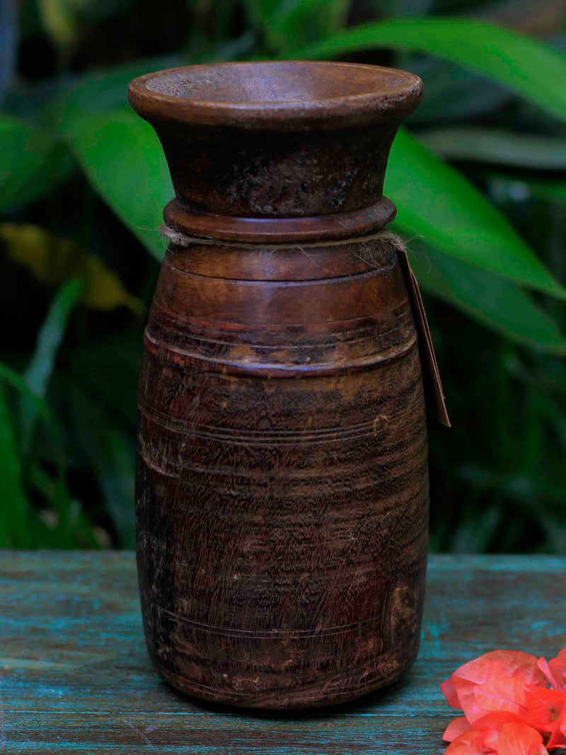 Antique Wooden Pot