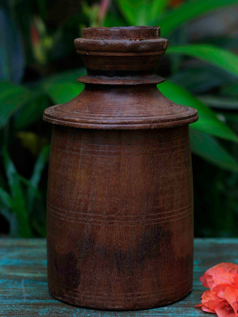 Antique Wooden Pot