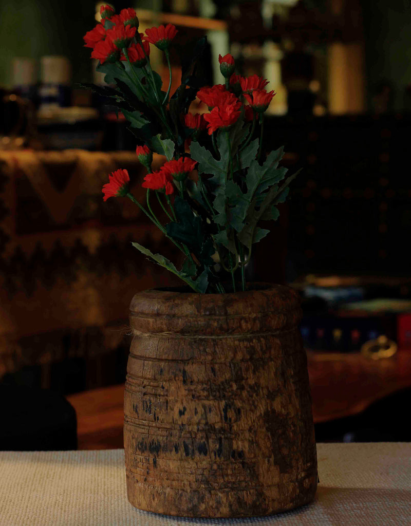 Antique Wooden Pot