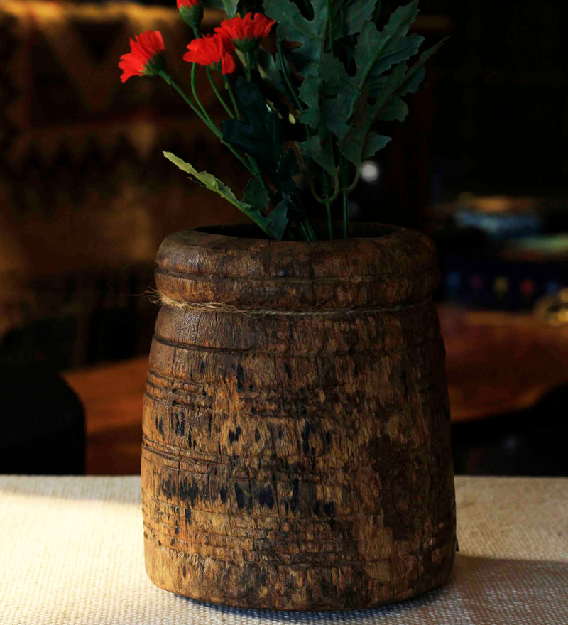 Antique Wooden Pot