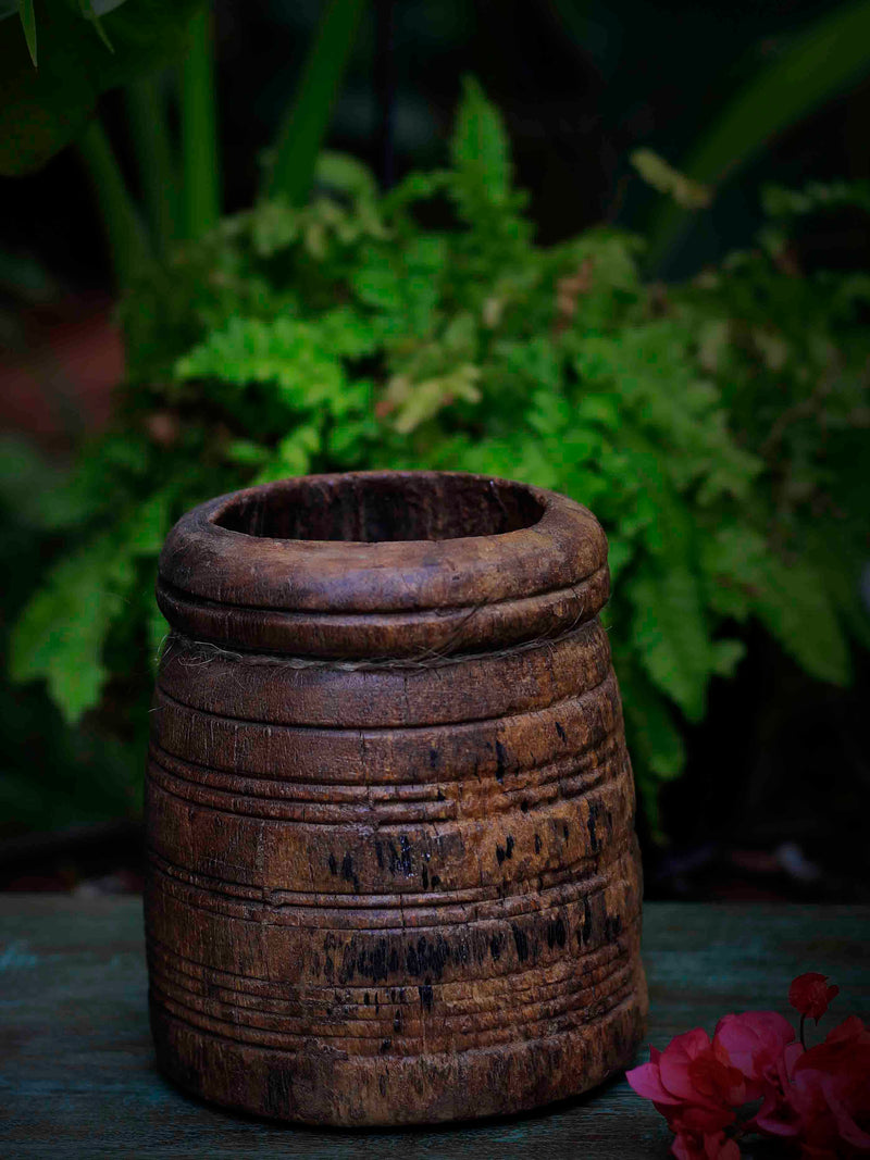 Antique Wooden Pot