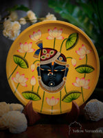 Pichwai Handpainted Wall Plate - 8"