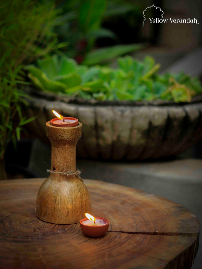 Wooden Candle Stand