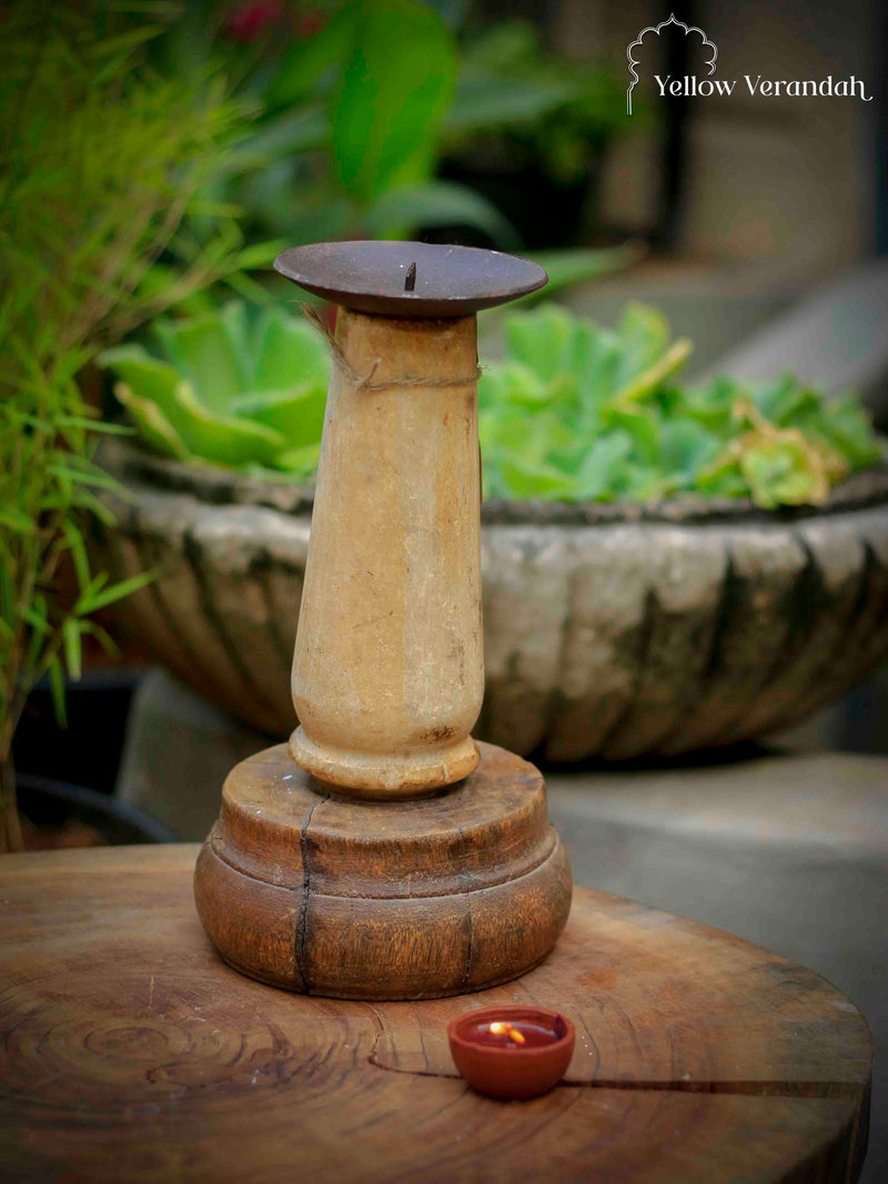 Wooden Candle Stand